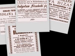 Reklamy zakładu fotograficznego Stanisława Bizańskiego